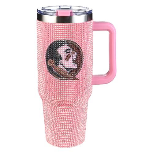 Image of The Memory Company Officially Licensed NCAA - Florida State University 40oz Pink Bling Game Day Tumbler
