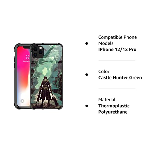 Goodsprout Compatible With Iphone 12 Pro Case,Castle Hunter Green Iphone 12 Pro Cases For Girls,Anime Pattern Design Shockproof Non-Slip Case For Apple Iphone 12/12 Pro (6.1 Inch) #TOP7