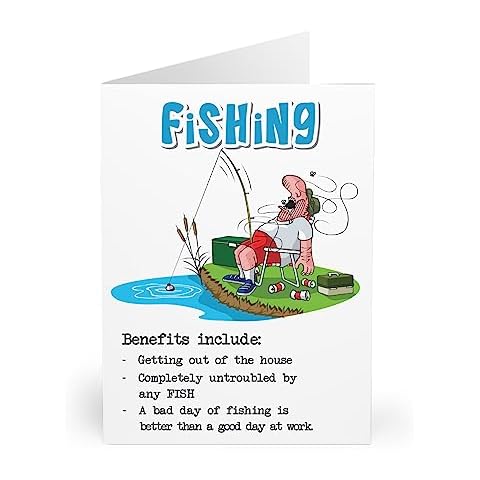 Untroubled by Fish Fishing Card for Anglers Cover