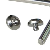 Watch Glass fixied Screws for Diesel Mr Daddy 2.0 Mens Watch Bezel DZ7395 DZ7370 (Silvery Color)