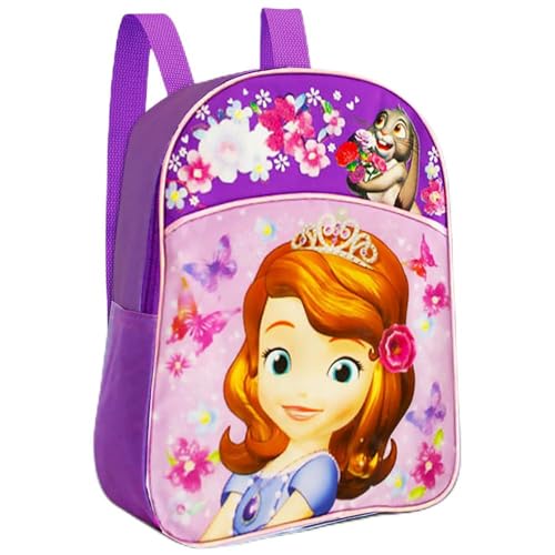 Sofia the First Mini Backpack for Kids - 11 Disney Backpack Purse for Girls with Adjustable Shoulder Straps | Sofia the First Small Bag