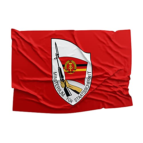 Stasi Ddr Eastern Germany Berlin Soviet Cold War Ministry State Security Military Intelligence Flag Banner Vivid Color Double Stitched Brass Grommets (3X5 Feet) #TOP3