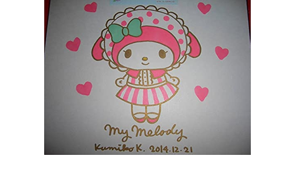 【希少】サンリオ　マイメロディ 担当デザイナー　小林久美子先生　直筆サイン色紙 マイメロディデザイナー 小林久美子先生 サイン