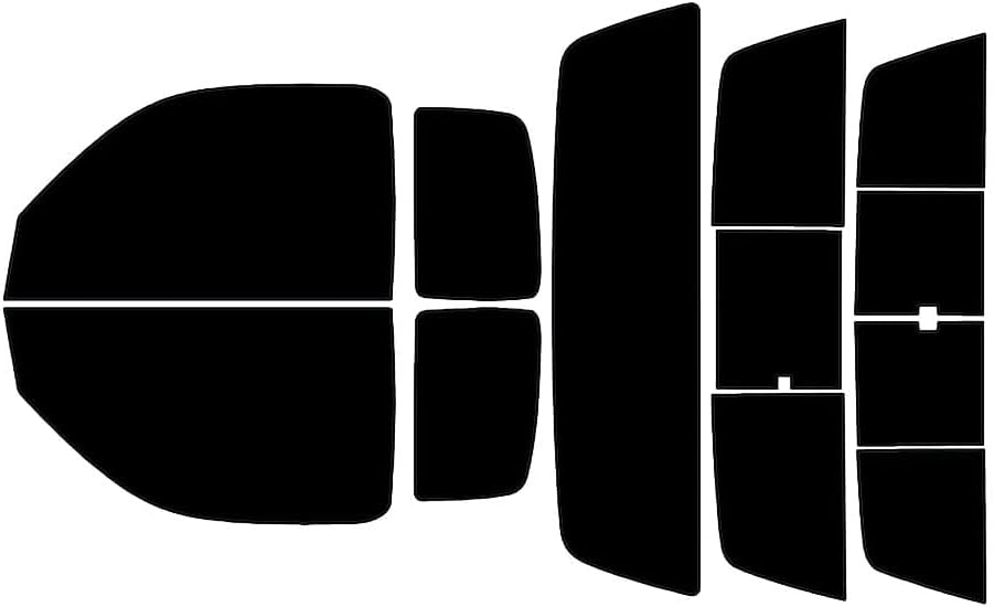 Rvinyl Window Tint Kit Compatible with Toyota Tacoma 1995-2004 2 Door - Black 5% - Single Ply No Bubble Film - Do it Yourself Vehicle Complete Precut Kit