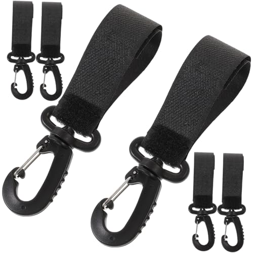 PERSELOSO 6個ベビーカー用フック 可能な転式バッグクリップ プラスチック製 車椅子にも対応 おむバッグや鍵の掛けに