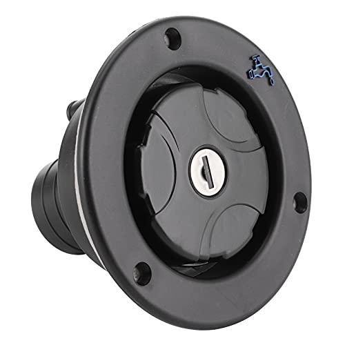 Image of Ejoyous Water Inlet, Universal Freshwater Locking Lockable Leakproof Fresh Water Filling Port Filler Water Inlet Hatch with 2 Keys for RV Boat Camping Trailer