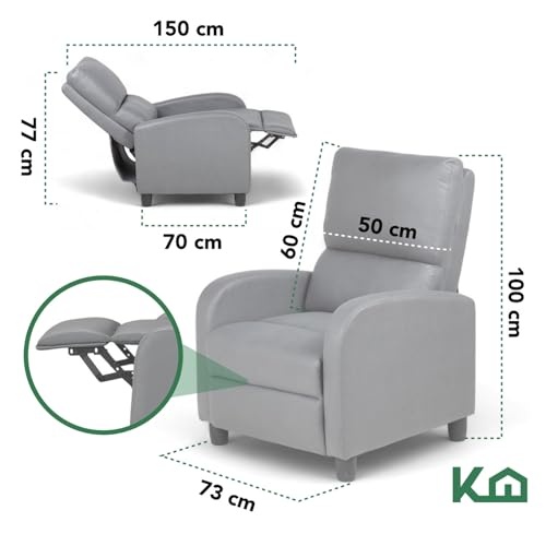 Catálogo para Comprar On-line Sillon Reclinable Walmart los mejores 10. 5 Sillon Reclinable Walmart marca Kingshouse (2)