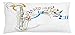 ABAKUHAUS Musica Jazz Federa Fodera Cuscino, Festival Note di Musica, Copricuscino Quadrato Decorativo, 90 cm x 40 cm, Arancione Verde Rosso
