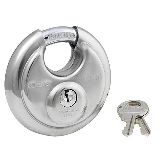 Master Lock 40D Stainless Steel Discus Padlock with Key