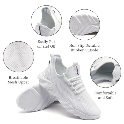 Image of DLWKIPV Womens Slip on Walking Tennis Shoes for Women Work Running Athletic Gym Sports Sneakers Lightweight Casual Shoe