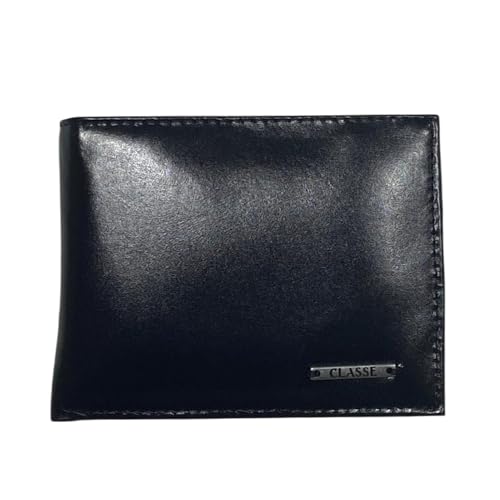 Carteira Classe Couro Social Masculina M126 (Preto, M)