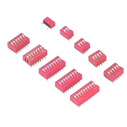 45Pcs Dip Switch Kit Sortido On Off Toggle 2,54mm Faixa 1 2 3 4 5 6 7 8 9P Placas de Ensaio de Circu