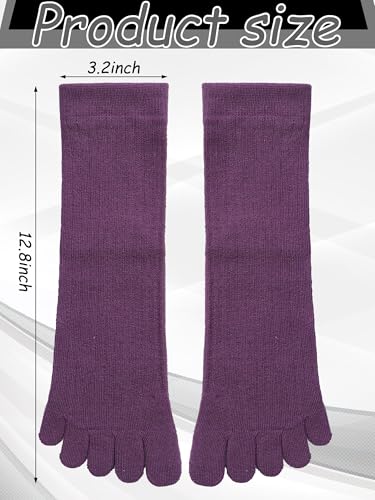 Image of Bencailor 4 /12Pairs Women Toe Sock Five Toe Sock