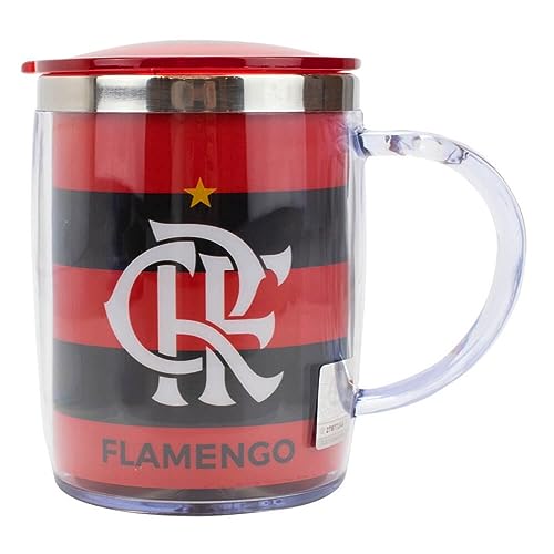 Caneca Térmica Com Tampa 450ml - Flamengo