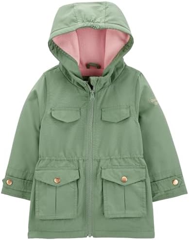 OshKosh B'gosh Girls Fleece-Lined Midweight Hooded Jacket image 5