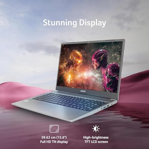 Image of Acer Aspire Lite (2025) Intel Core i5 13th Gen 1334U - (16 GB /512 GB SSD /Intel UHD Graphics /Windows 11 Home) AL15-53 Thin and Light Laptop /15.6 inch FHD Display /Steel Grey /1.5 Kg /MSO 2021 /3 Years Warranty