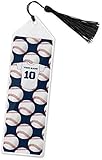 Personalized Baseball Jersey Book Mark w/Tassel