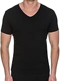  Bruno Banani Cotton Simply V-Neck Shirt 4er Pack - black S