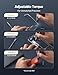 AstroAI ES60 3.7V Mini Electric Screwdriver, 63-in-1 Electric Screwdriver Cordless Set with 60 Magnetic Bits, Rotatable Magnetic Storage, Repair Tool Kit for Phone Camera Laptop Watch