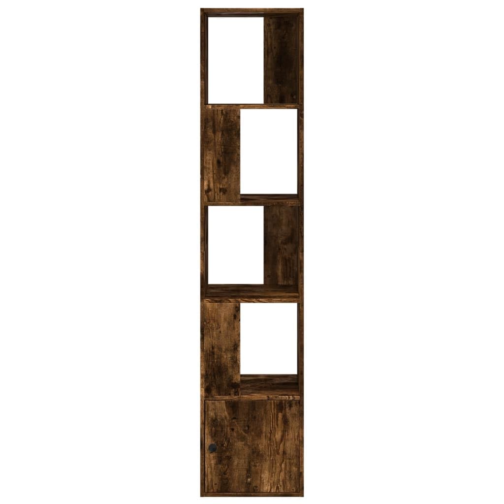 Libreria in legno di rovere affumicato, 40 x 36 x 189 cm