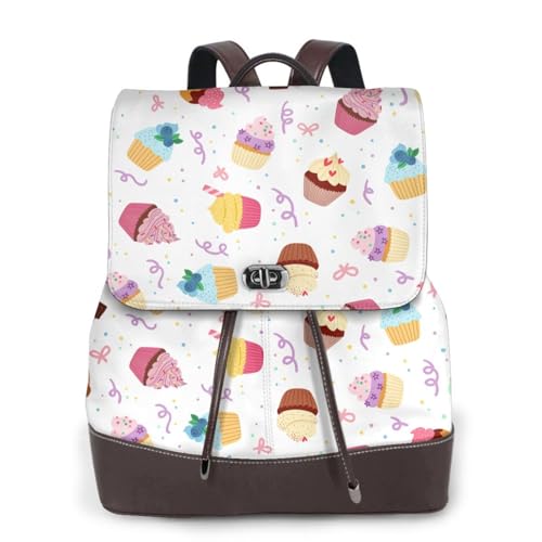 Sac à dos en cuir Delicious Cupcakes maroquinerie fine pour femme