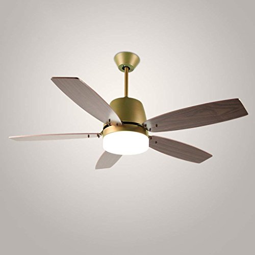 Ventilateur de plafond avec lustre nordique moderne en bois d'imitation