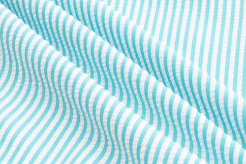 Image of LIZENS Girls One Piece Swimwear Pink Stripe Ruffled Shoulder Straps Girls Swimsuit Size 2-12