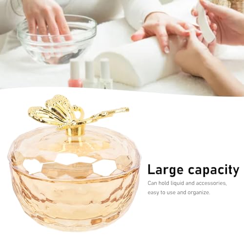 ZJchao Glass Crystal Dappen Dish Cup, Nail Art Cup, Large Capacity Multifunctional Dappen Dish Cup - Image 3