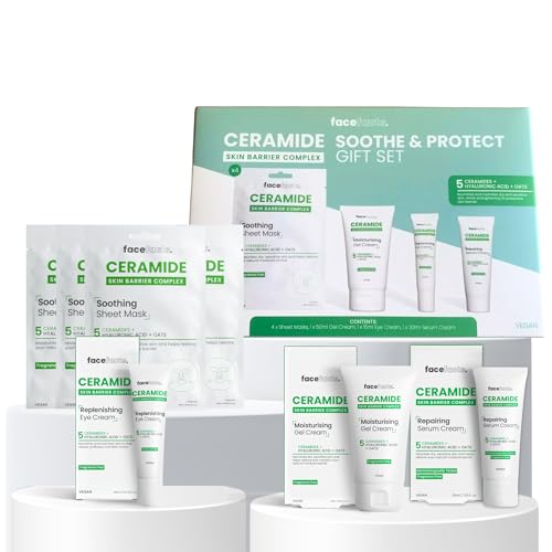 Face Facts Ceramide Skincare Gift Set – Hydrating Vegan Face Care...