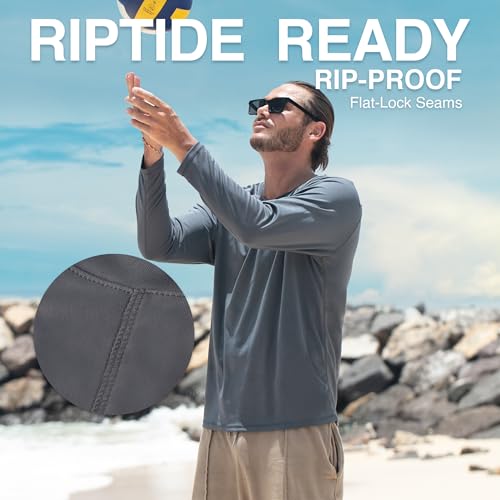 Kanu Surf Men's UPF 50+ Long Sleeve Rashguard Swim Shirt4