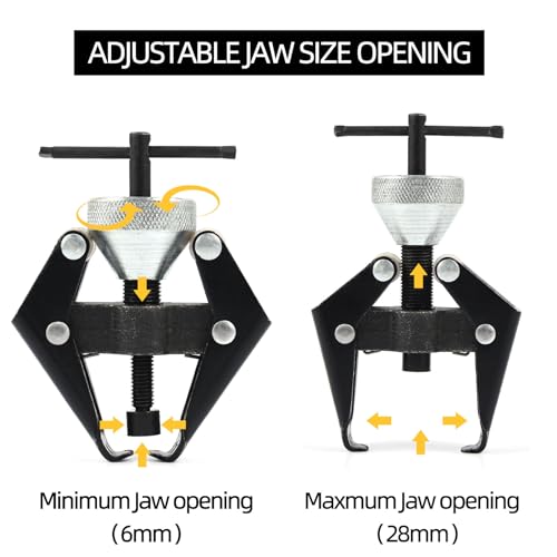 Scheibenwischer Abzieher, 2 Stück Wischerarm Abzieher Universal Kugelgelenkabzieher Polklemmen Demontagewerkzeug für Auto