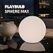 MIPOW x PLAYBULB 12-inch Rechargeable LED Ball Light, RGB Color-Changing Globe Orb Lamp, Home Kids Room Bedroom Bar Pool Party Dimmable Sphere Nightlight Relax Mood Lighting Decoration, Easter Gift