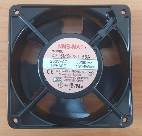 Lighting Hub NMB-MAT 4715MS-23T-B5A 230V AC Cooling Fan Metal,15/14W, 50/60 Hz,120 * 120 * 38 (B0DFYQGZNT) Amazon Price History, Amazon Price Tracker
