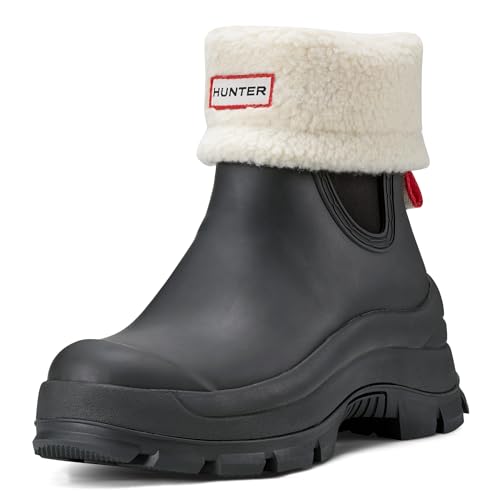 Hunter Women's Esme Waterproof, Black, 7 Medium
