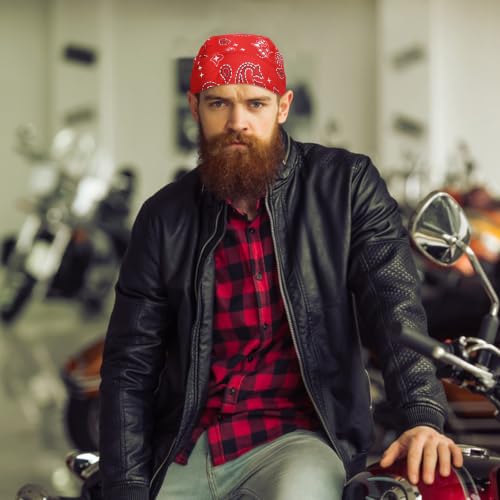 Image of DOCILA 4 Pcs Do Rags Skull Caps for Men Bandana Hat Helmet Liner Beanie