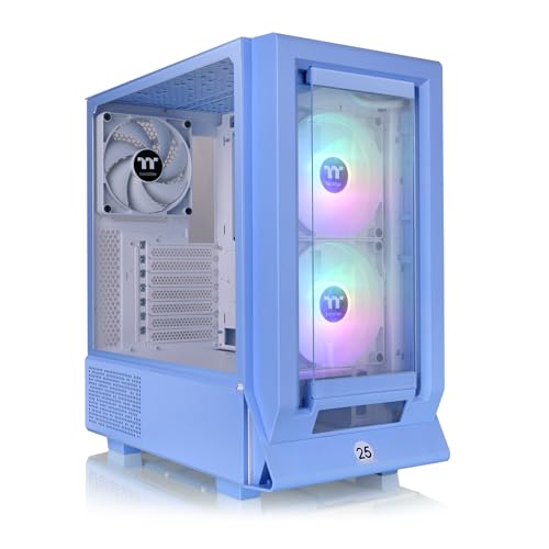 Thermaltake Ceres 350 MX/Hydrangea Blue/Mid Tower/CT140 ARGB Fan*2/CT140 Fan*1/Mesh & TG Front Panel/Hidden-Connector MB/CA-1Z3-00MFWN-00