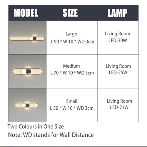 Iluminación de pared para sala de estar minimalista y acogedora 2