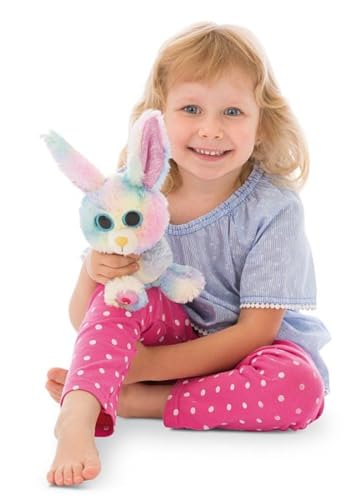 NICI Glubschis: Das Original – Rainbow Candy 15 cm – Kuscheltier Hase mit großen Augen – Flauschiges Plüschtier mit Glitzeraugen – Schmusetier für Kuscheltierliebhaber – 45561