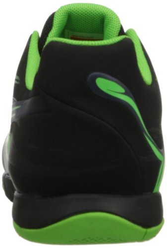 PUMA PUMA Men's Trovan Lite Soccer Shoe,Black/Ombre Blue/Fluorescent Green,4.5 M US