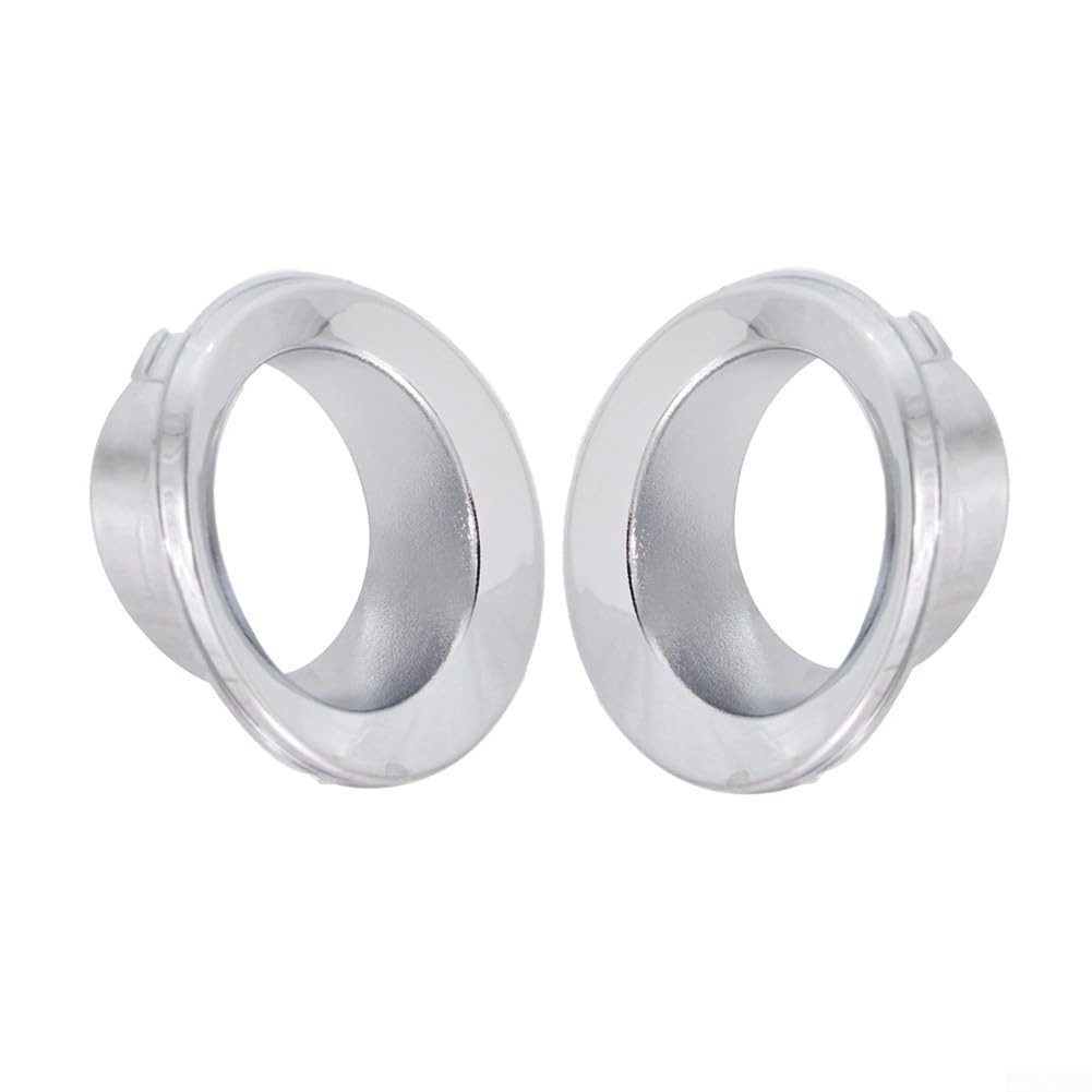 Guarnizione per Fendinebbia Cromata per Cerchio per Mini Cooper Base 2005-2008, Copertura Paraurti Anteriore Sinistra e Destra, Set di Sostituzione OE 51117127941 51117127942 in Plastica