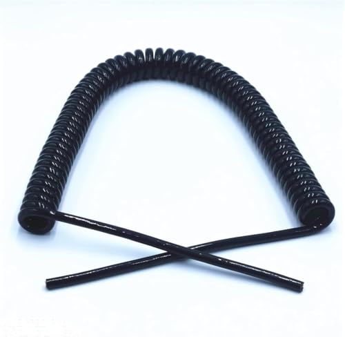Cable espiral con resorte para evitar enredos en maquinaria eléctrica de 2,5 metros