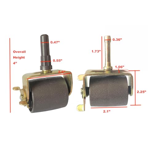 Heavy Duty Bed Frame Wheels, Replacement Wheels for Bed Frame. Replacement Bed Frame Casters Rollers. Set of 4 Locking