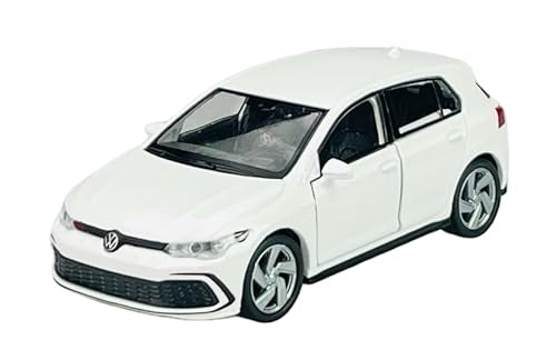 Welly VW Volkwagen Golf 8 VIII GTI 5 Türer Weiss 8. Generation Ab 2019 ca 1/34-1/39 Metall Modell Auto Die Cast Neu im Kasten