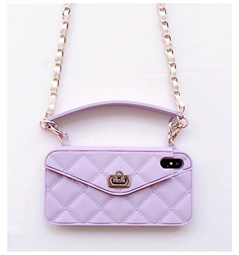 Capa carteira UnnFiko compatível com iPhone, design de bolsa de luxo fofo, bolsa de cartão flip bols