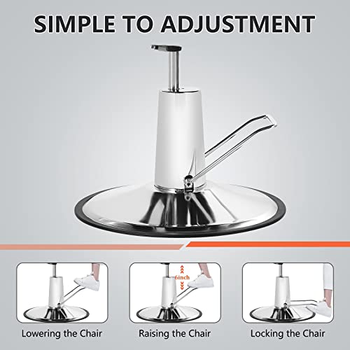 Dangvivi Hydraulic Recliner Barber Chair, Salon Chair For Hair Stylist With Adjustable Headrest, 360 Degrees Rolling Swivel, Upgraded Salon Spa Beauty Equipment #TOP6