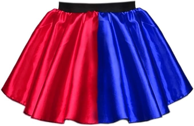 Fantasia de saia de arlequim bobo para mulher, fantasia de Halloween, palhaço, Joker, vermelho