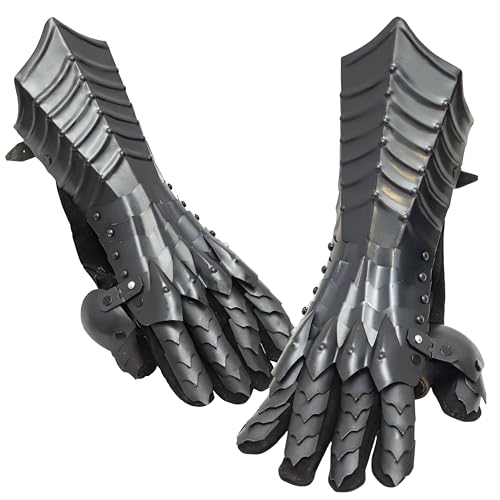 Halloween Medieval Dragon Scale Cosplay Gloves –...