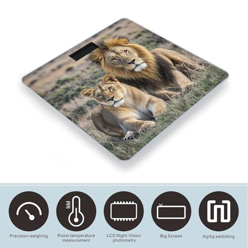 Báscula Digital de Baño FekiLoot con Plataforma Ancha y Alta Precisión miniatura 3