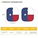 Tomeusey Texas Flag Car Windshield Sun Shield,2 Pieces Universal Fit Eagle Windshield Protector for SUV, Truck, Cars,28.5x25.5inch, Texan Pride Car Accessories