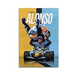Fernando Alonso Leinwand-Poster, Schlafzimmer, Dekoration, 